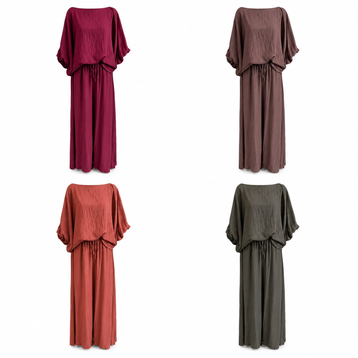 Conjunto Fluido com Calça Wide Leg