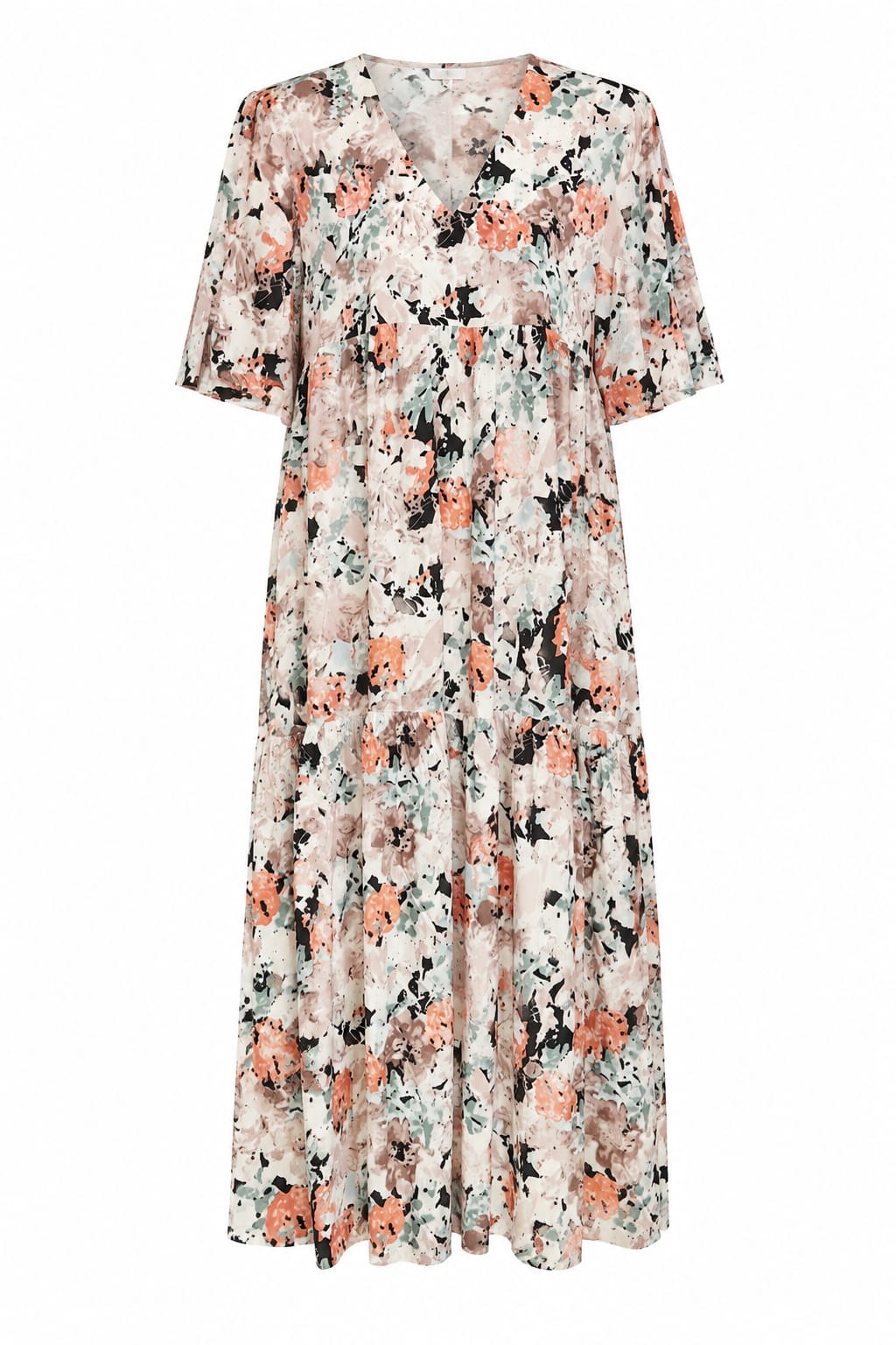 Vestido Floral com manga